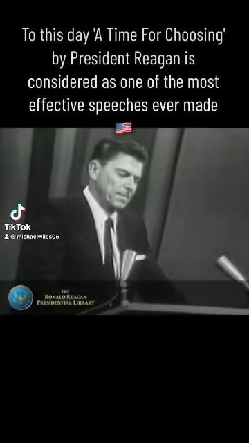 Ronald Reagan’s best speech