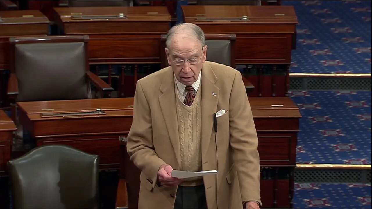 🔴👀🔴 Grassley on Iran Aggression