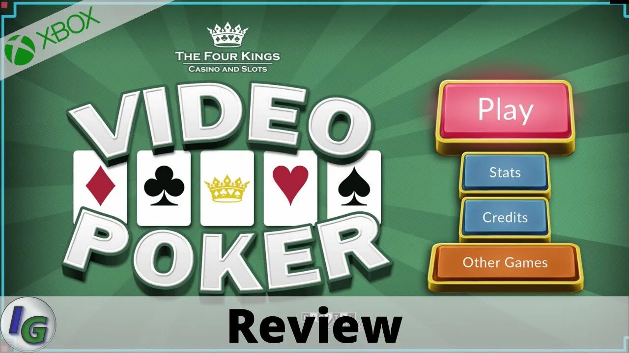Four Kings Video Poker Review on Xbox
