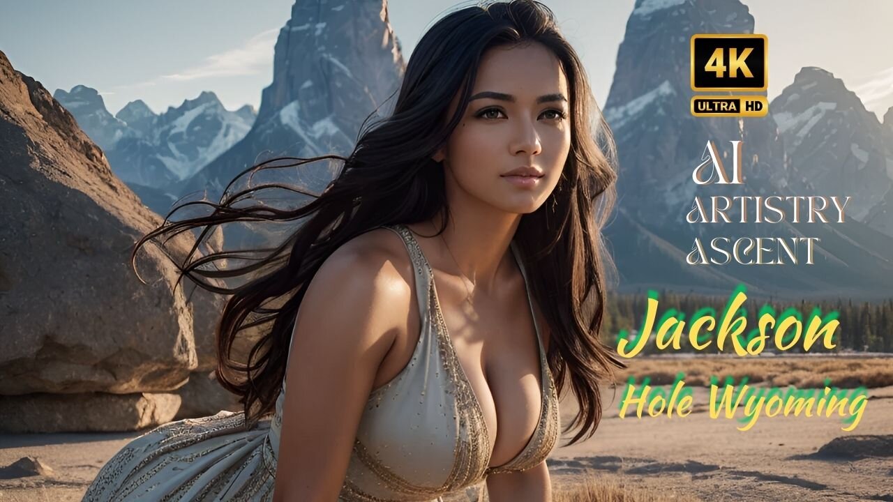 4K AI Artistry Lookbook l Jackson Hole l Video- Ai Lookbook Girl l Arabian- #ai #aiartstyascent