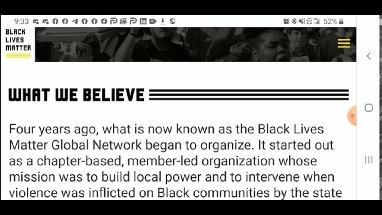 The Entire BLM Manifesto