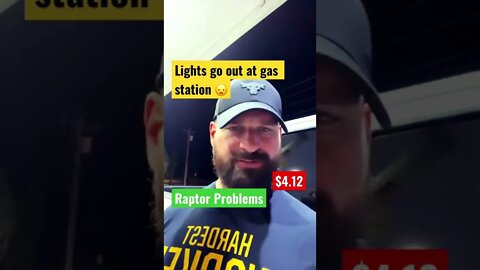 Ford Raptor Problems ⛽️ & creepy gas station 😦 | #shorts #ford #raptor
