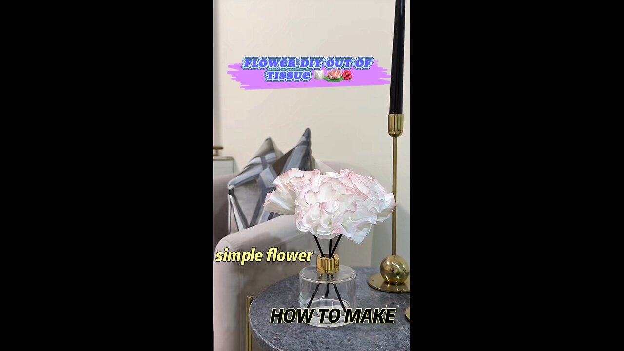 Simple DIY Tissue Flower 🌹🧻🌺✨