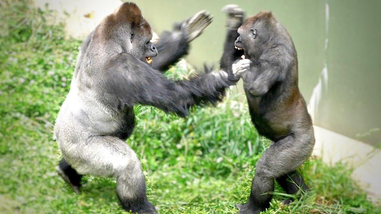 Huge Silverback Gorilla is Ready To Fight | The Shabani Group