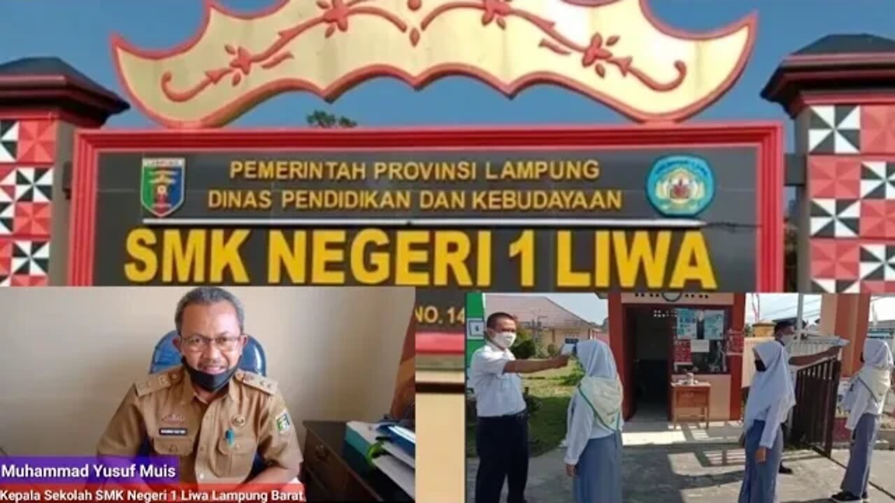 SMK Negeri 1 Liwa Lampung Barat mulai Belajar Mengajar Tatap Muka dengan Terapkan Prokes Ketat