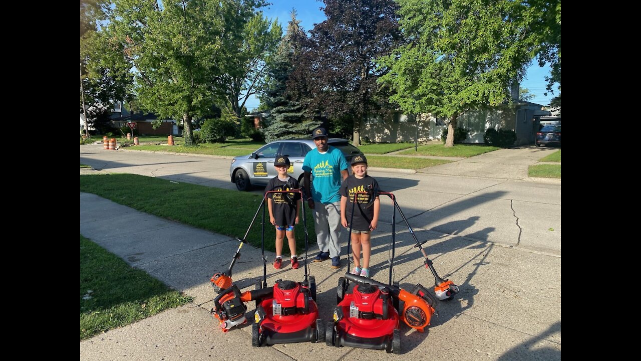 Brother and sister mow 50 lawns for free to help people in need as part of non-profit challenge