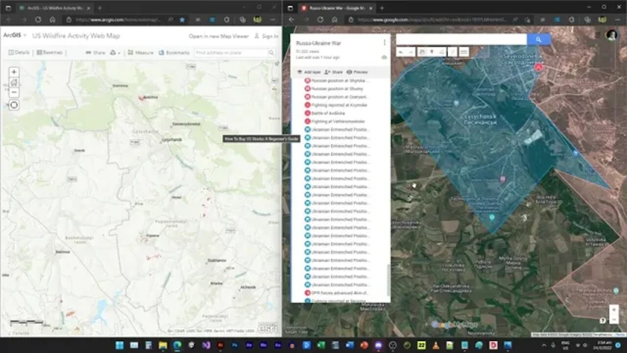 [ Firemap Analysis ] Current battle situations in Ukraine as of 24 March 2022 - base on the fire map