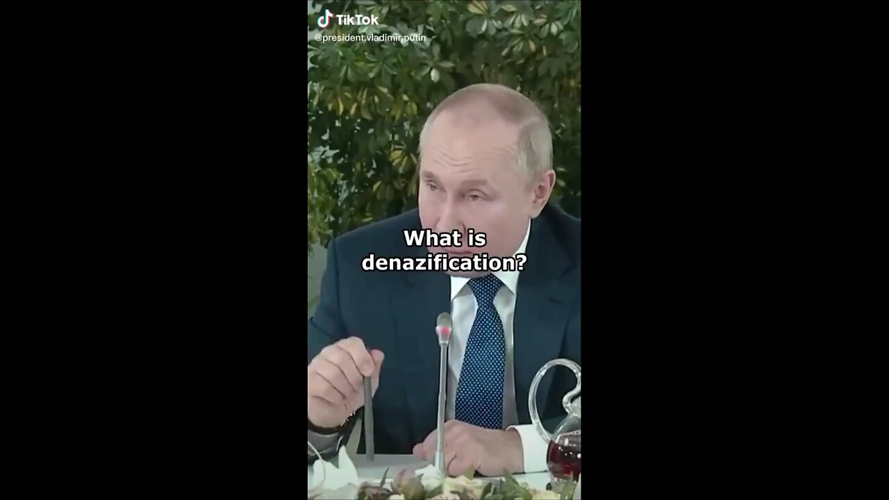 Putin on ACTUAL Nazism