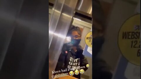 Blonde girl assaulted by a BLM in the elevator