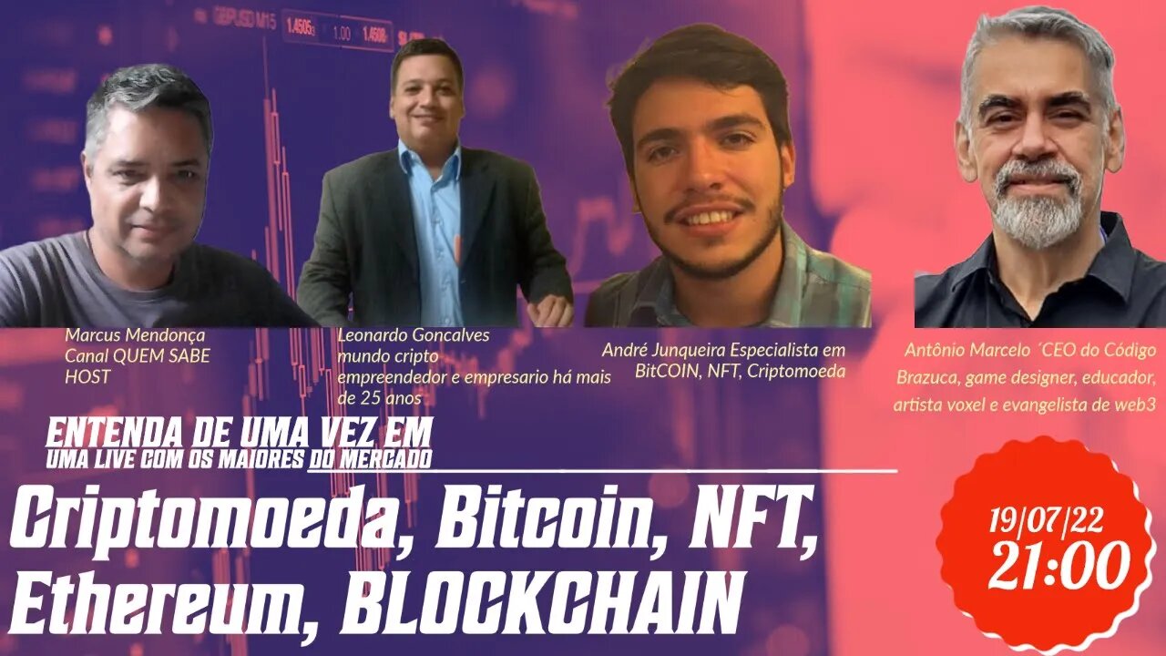 Criptomoeda, Bitcoin, NFT, Ethereum, BLOCKCHAIN - aprenda com os melhores do mercado