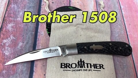 Brother Knives 1508 Slip Joint CF scales VG10 blade Super lightweight affordable gent carry !