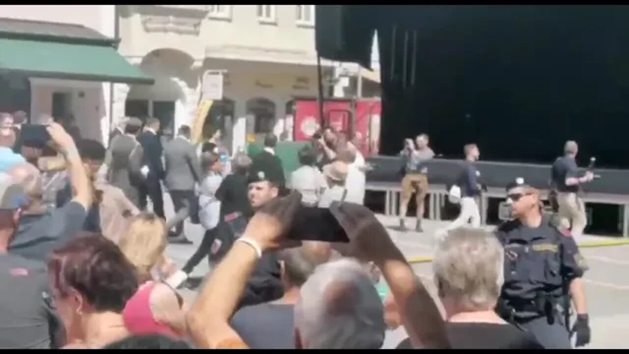 President of Austria receiving a warm welcome yesterday.Everywhere they go,
