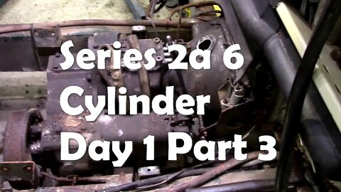 1969 Series 2a 6 cylinder project Pt3 Day1 Getting the gearbox out