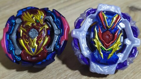 JUDGEMENT ACHILLES .Bl.Ω 烈 vs POISON VALKYRIE .00D.At 幻 - Batalha Beyblade Burst