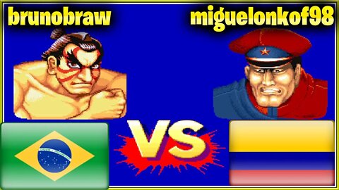 Street Fighter II': Champion Edition (brunobraw Vs. miguelonkof98) [Brazil Vs. Colombia]