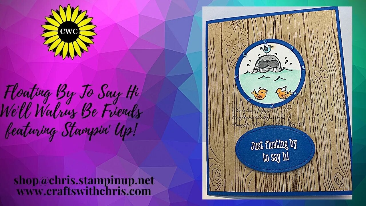 Make this Homemade Card using We'll Walrus Be Friends featuring Stampin Up Products