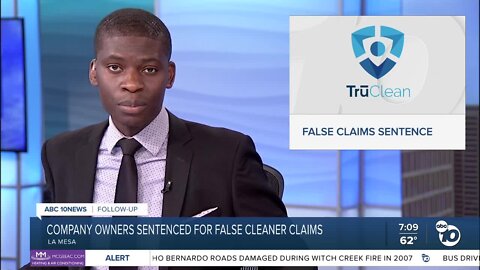 La Mesa company and owners sentenced for selling fake COVID cleaner