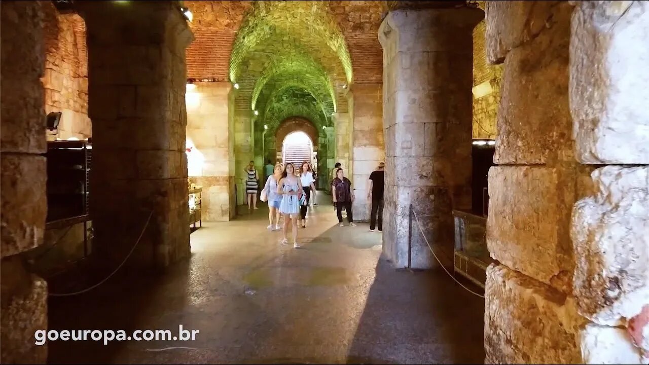 🇭🇷O SUBTERRÂNEO DO PALÁCIO DE DIOCLECIANO - Split, Croácia | GoEuropa