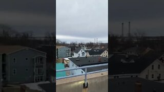 Overhead view of downtown Charlottetown