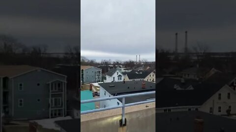 Overhead view of downtown Charlottetown