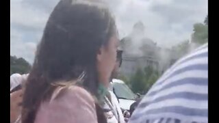 AOC REFUSES to Condemn Threats of Violence by Pro Abortion Activists