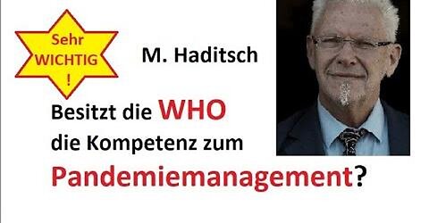 SEHR WICHTIG: Besitzt die WHO die Kompetenz zum Pandemiemanagement?