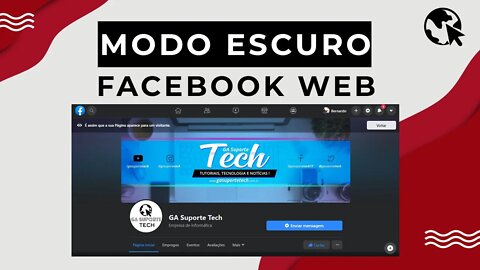 Como ativar MODO ESCURO no FACEBOOK PC