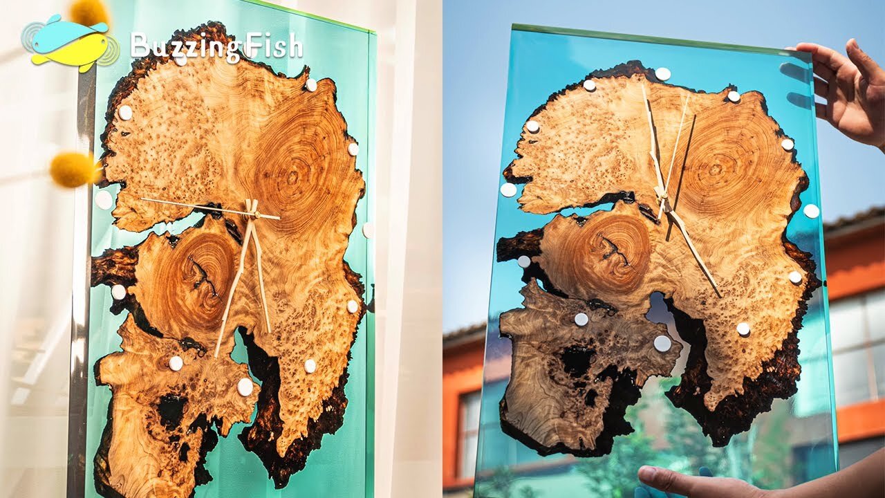 -- Amazing Clock From Resin _ Resin Art Tutorial --