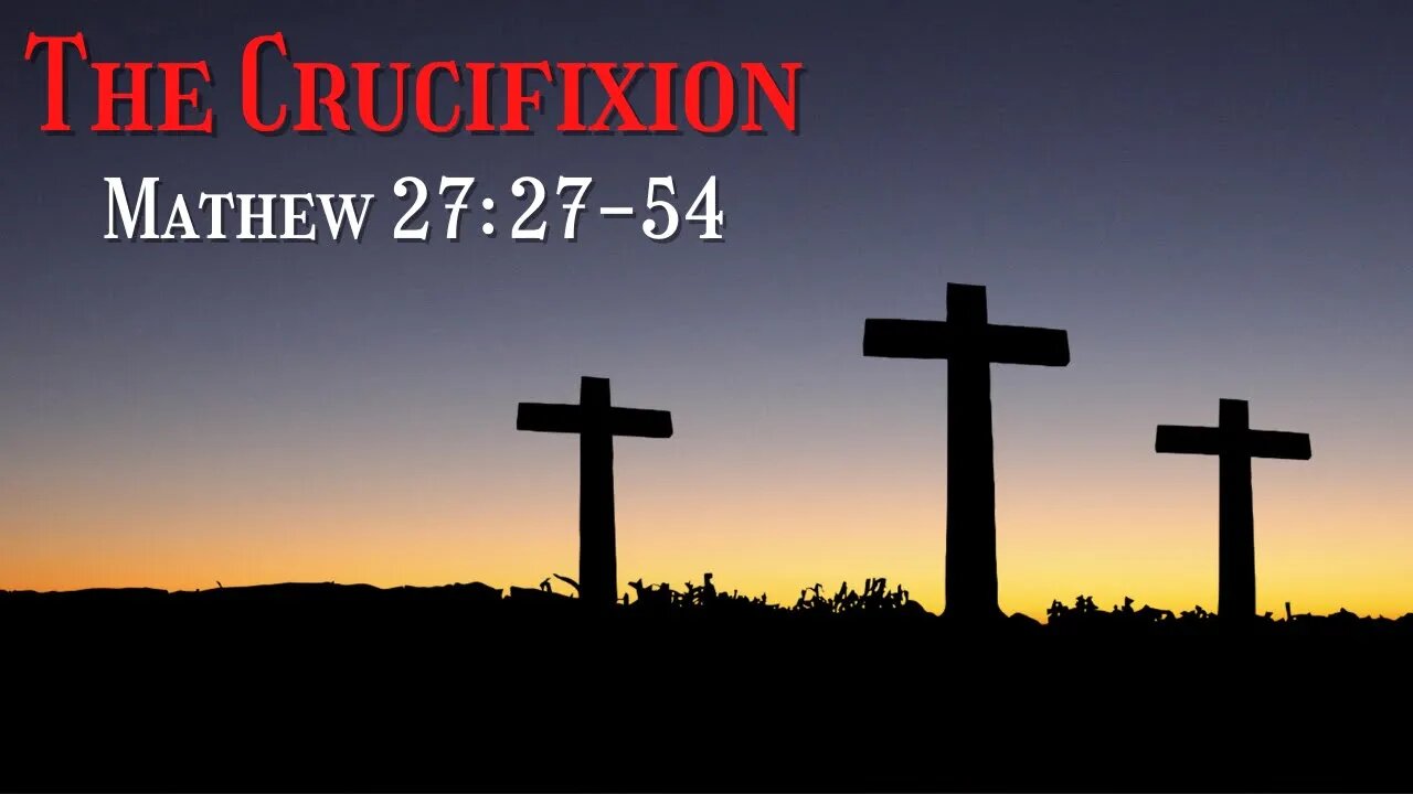 The crucifixion - 28 March 21