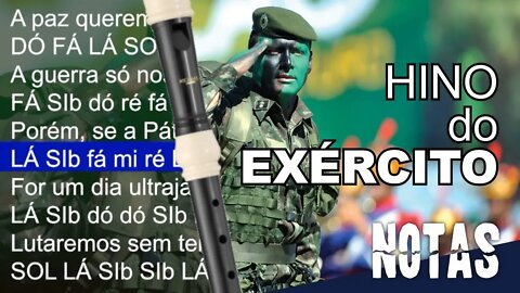 Hino do Exército - Cifra melódica