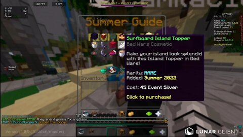 Last chance for summer event XP! (Hypixel Bedwars and Duels #8)