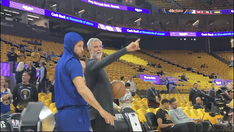 Stephen curry pre game workout ahead of tipoff for game 2