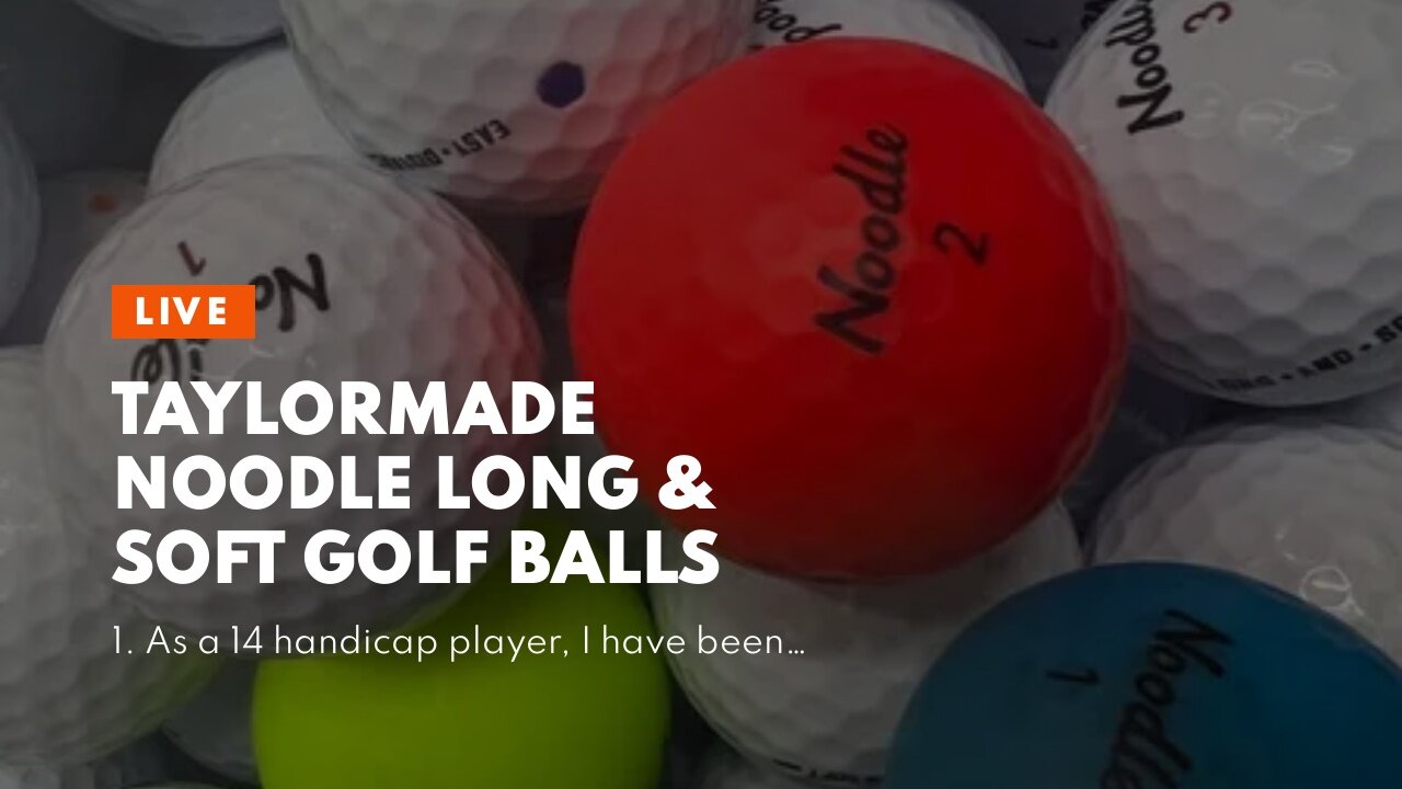 TaylorMade Noodle Long & Soft Golf Balls