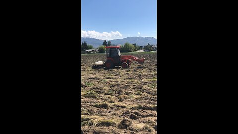 First plow of our new field