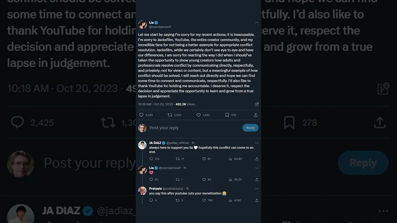 YouTube & SSSniperwolf Respond to JacksFilms getting DOXXED