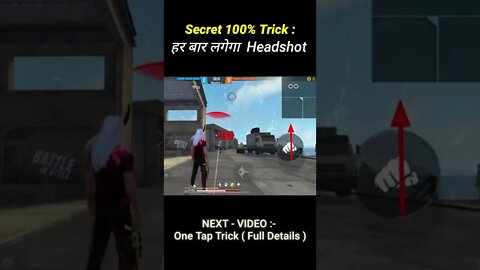 (Credit= Attitude Gamer )Ultra Fast One Tap Headshot Trick 100% Working|| Best Sensitiivity #shorts