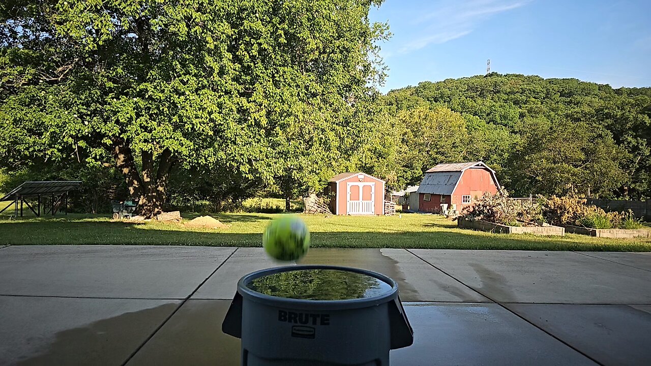 Slow Motion Soccer Ball Drop / Splash