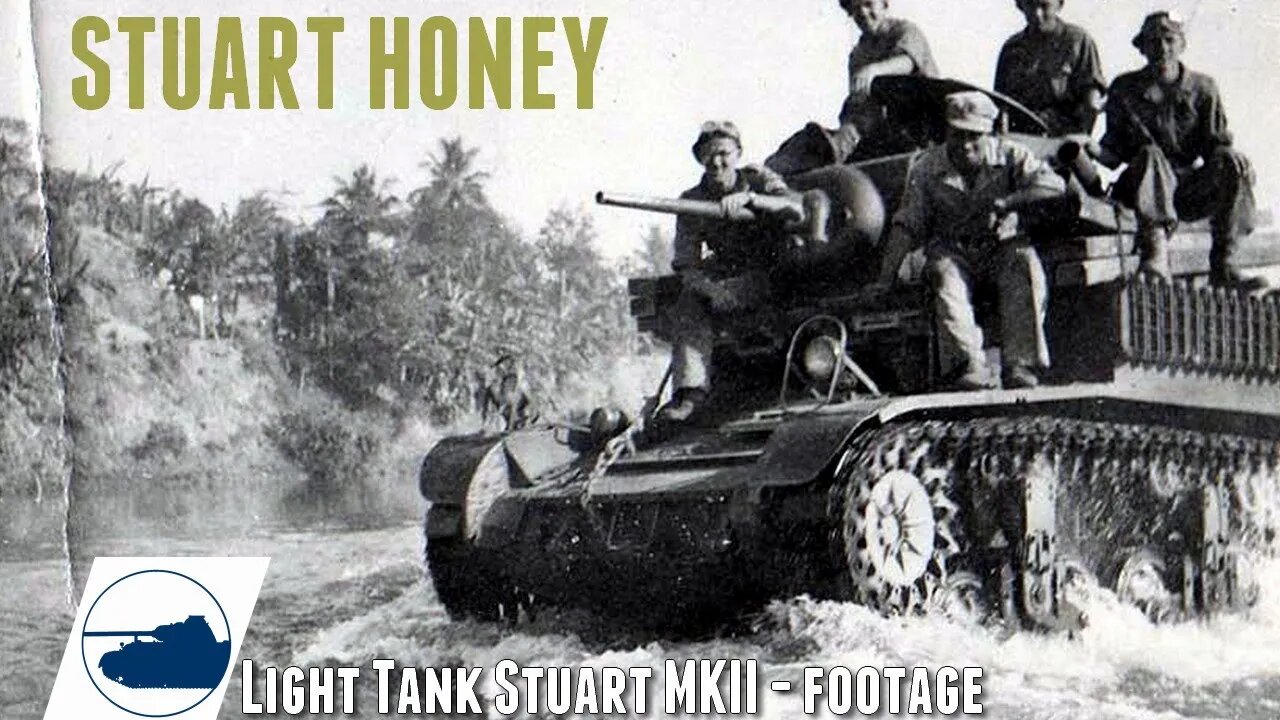 WW2 Stuart Mk. II Honey - Dutch KNIL Stuart - British Pacific/Normandy Footage - PT2.