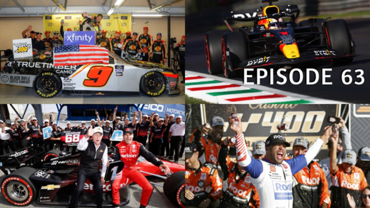 Episode 63 - IndyCar Championship, F1 in Italy, NASCAR in Kansas, and More