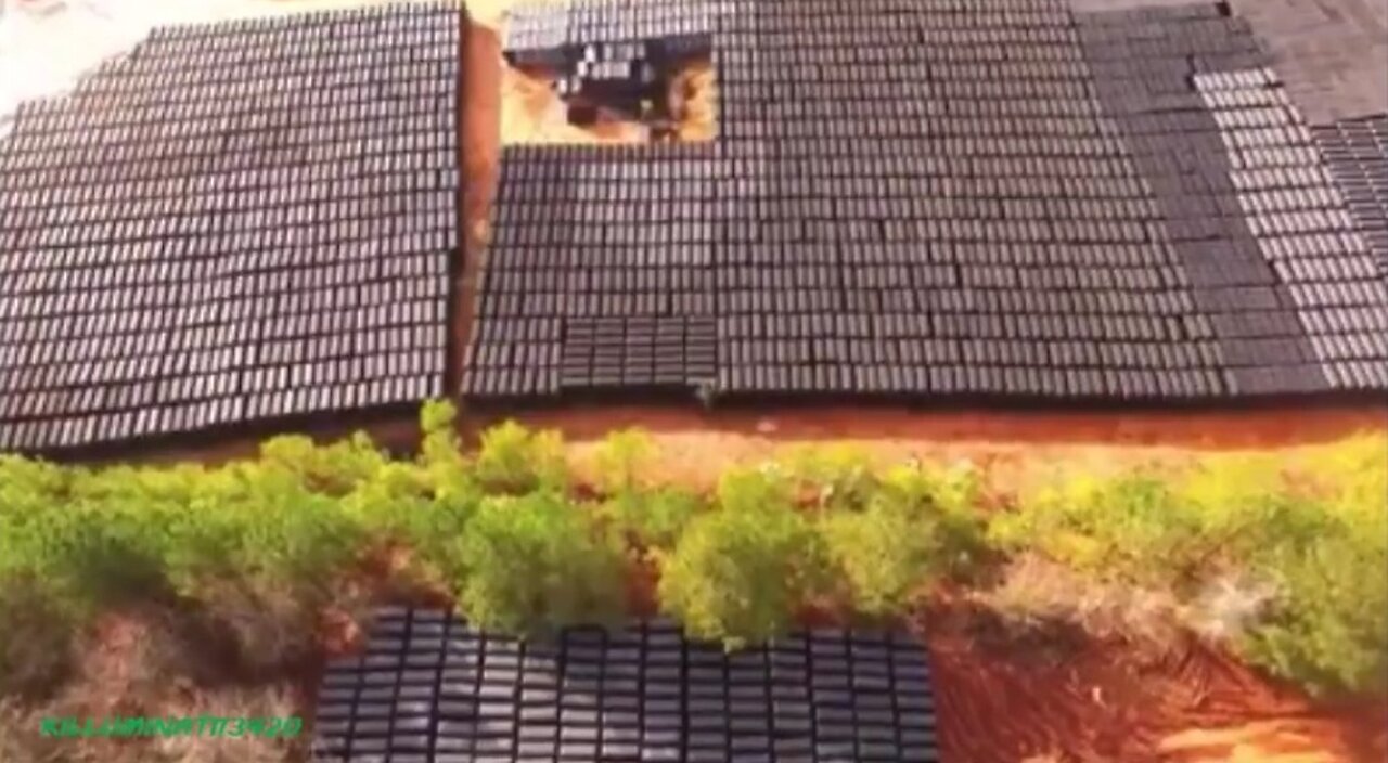 DRONE VIEW OF FEMA COFFINS