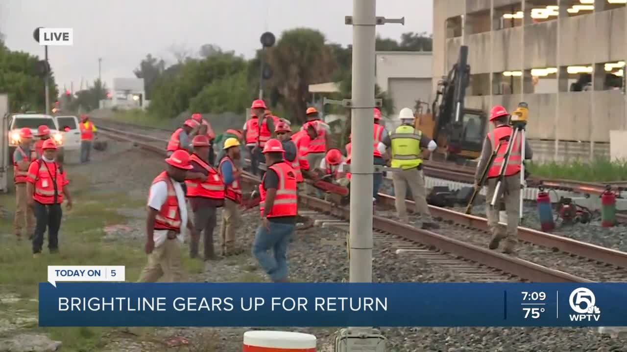 Work underway on tracks for Brightline Orlando Expansion Project