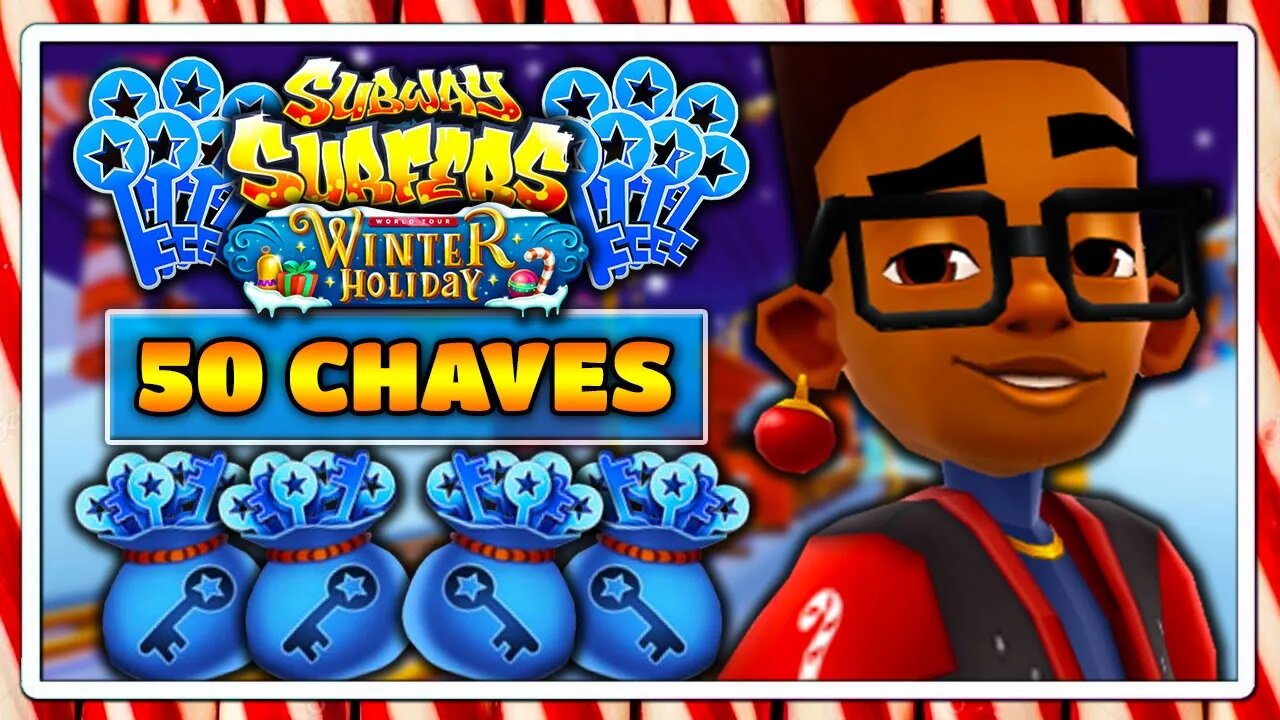 Subway Surfers Winter Holiday 2019 | Ganhando 50 Chaves