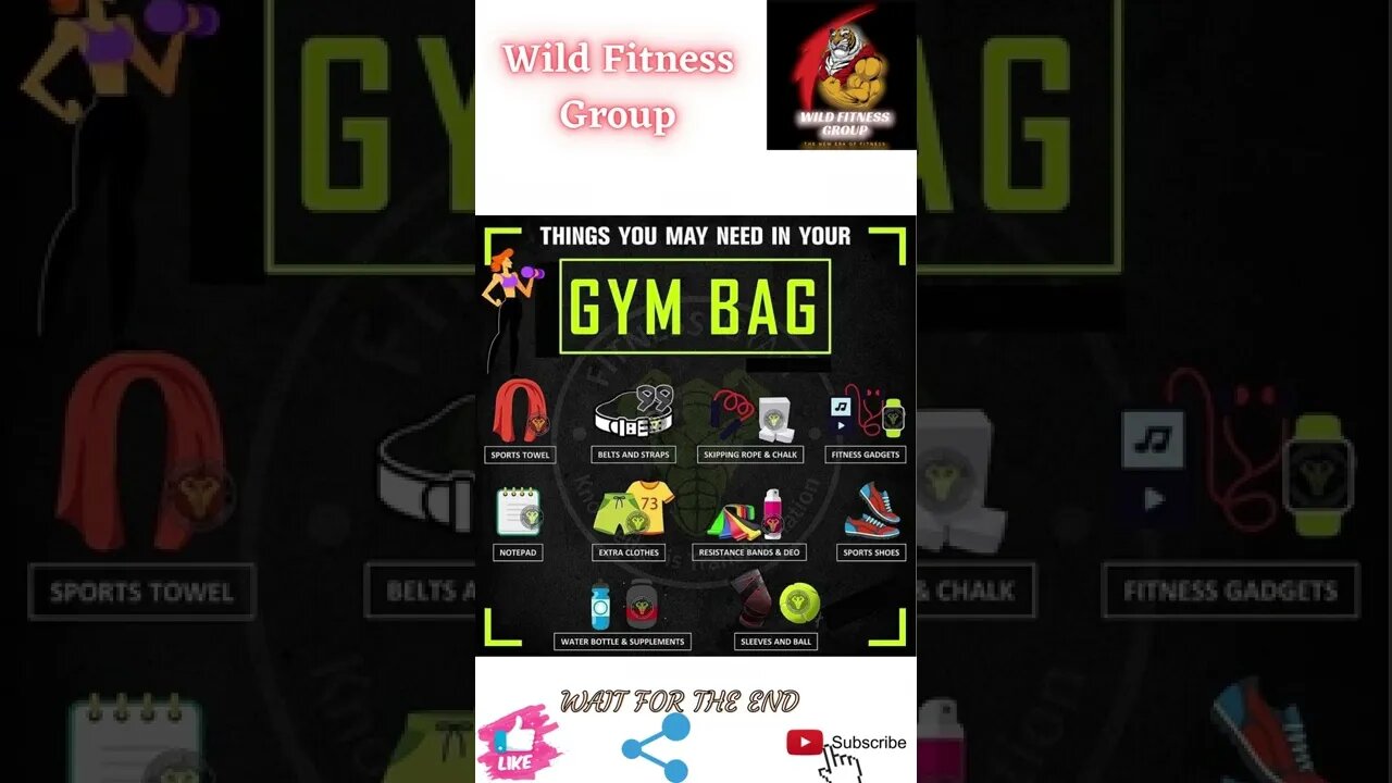 🔥Things you need in your gym bag🔥#shorts🔥#wildfitnessgroup🔥1 May 2022🔥