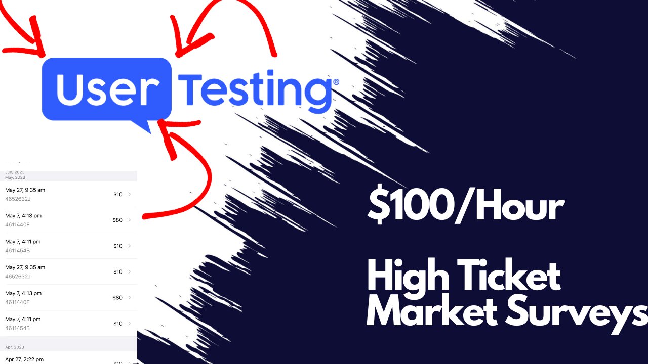 How to make almost $100/hour with high ticket market surveys (UserTesting Tutorial)