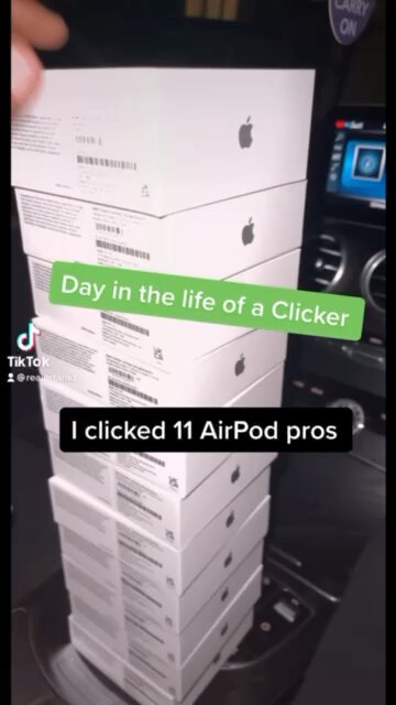 Clicking 11 Airpod pros