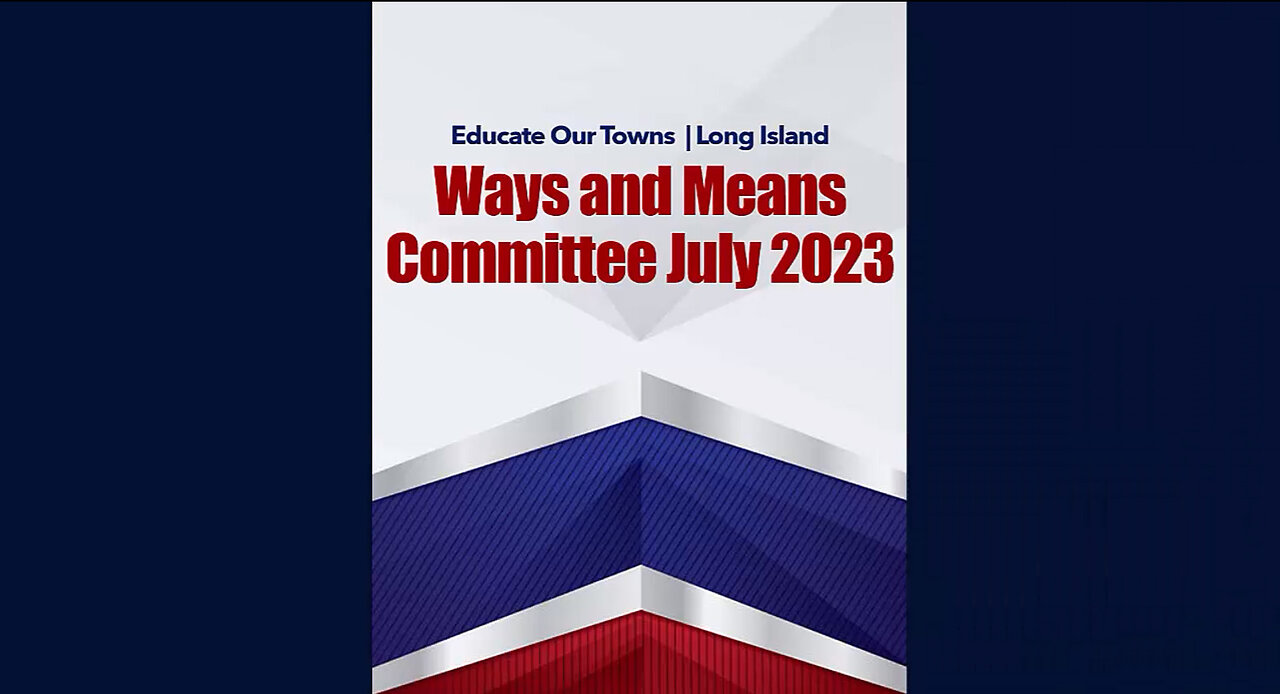 Suffolk County Legislature Ways and Means Committee 3rd Round Presentation July 2023