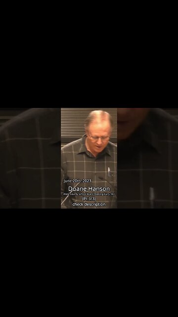 (3/3) Duane Hanson Public Comment (06-20-2023) #shorts #shortsfeed #news #politics #school