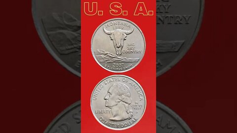 U. S. A. ¼ Dollar 2007.#shorts #coinnotesz