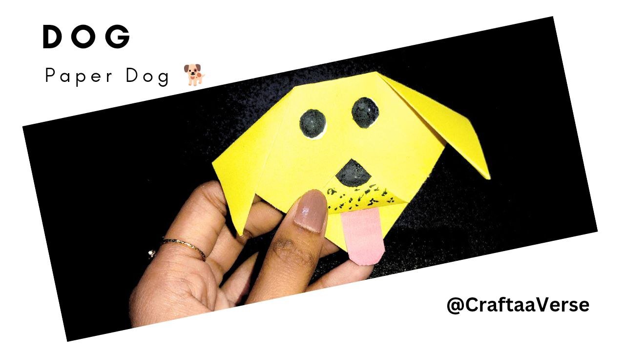 How to make paper dog #dog #crafts