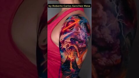 Stunning work by Roberto Carlos Sanchez Mesa #shorts #tattoos #inked #youtubeshorts